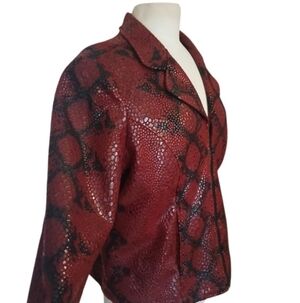 Vintage Y2K Selene Sport Snake Print Blazer